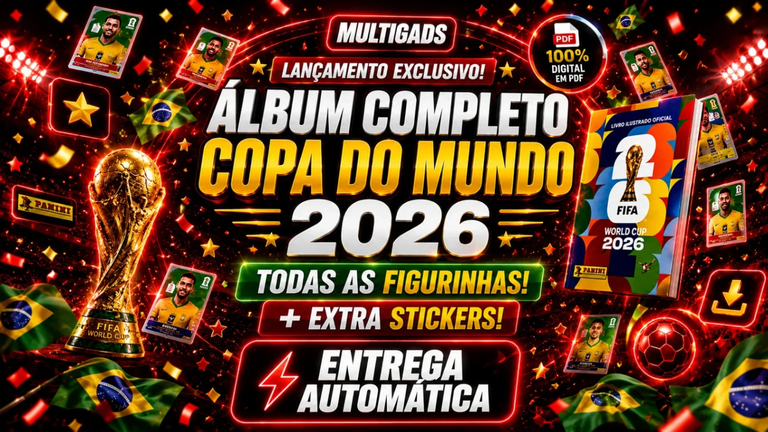 FIGURINHAS COPA DO MUNDO 2026 – KIT COMPLETO DIGITAL